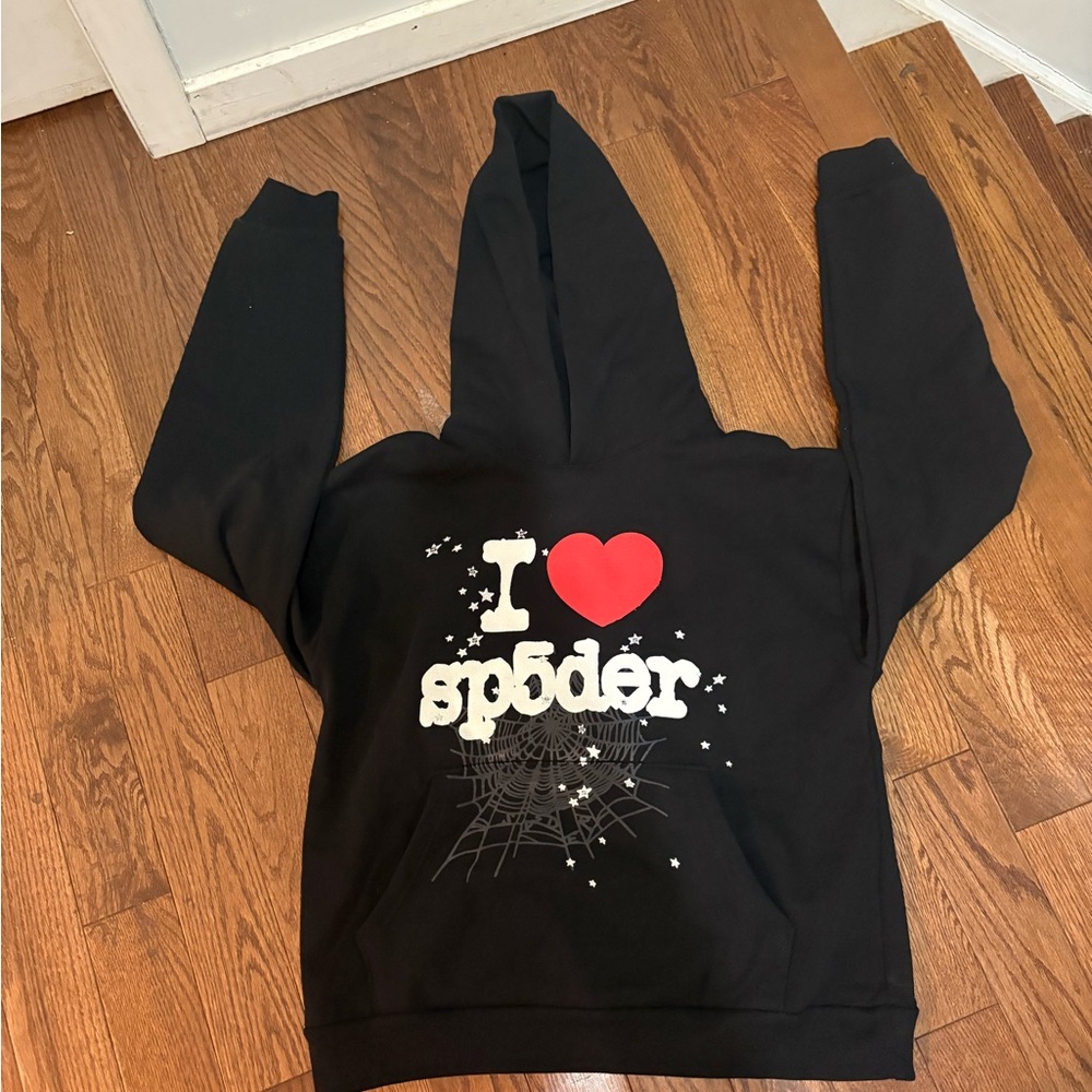 Black Hoodie with Graphic Design